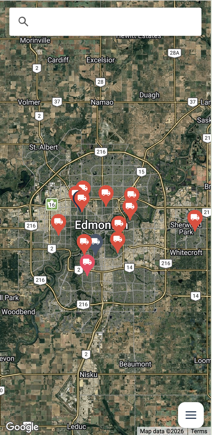 Custom pins for shop, dump and chip-drop sites on the map